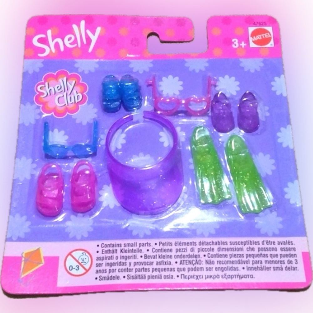 Barbie Shelly Club Set of Fun Sun Accessories for Summer & Shoes #47625